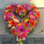 Bloemstuk Hart 50 cm